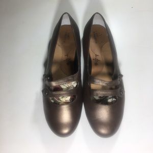 Extra Wide ROS HOMMERSON BRONZE LEATHER MOD FLAT